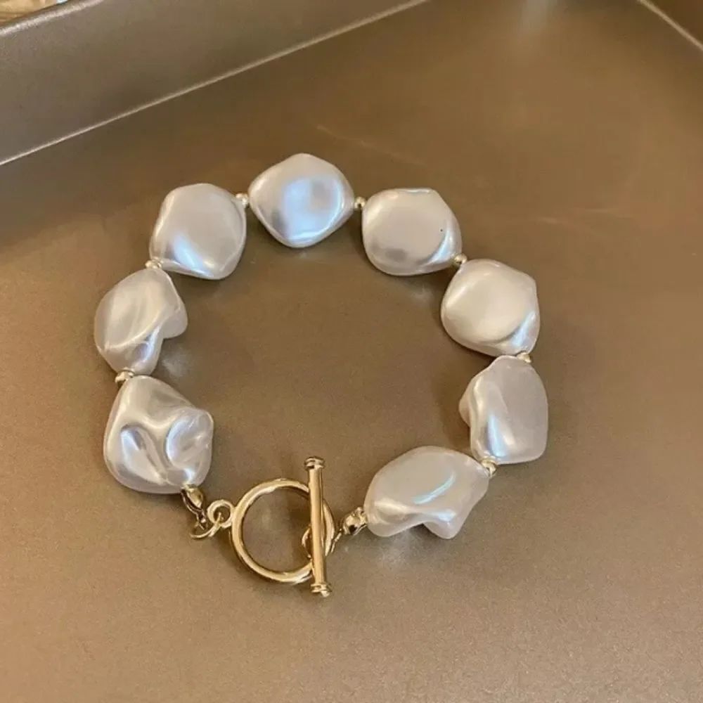 3 for $26 - Faux Pearl Baroque Bracelet
